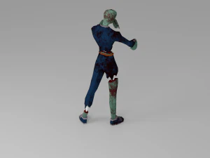 Zombie Undead Living dead Corpse Infected Low-poly 3D Model