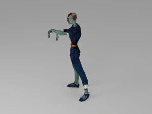 Zombie Undead Living dead Corpse Infected Low-poly 3D Model