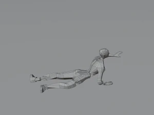 Zombie Undead Living dead Corpse Infected Low-poly 3D Model