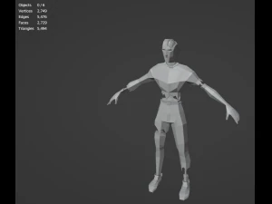Zombie Undead Living dead Corpse Infected Low-poly 3D Model