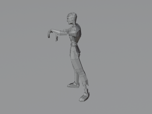 Zombie Undead Living dead Corpse Infected Low-poly 3D Model