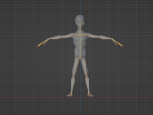 Space Alien UFO Sci-fi character Rigged Modelo 3D