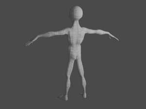 Space Alien UFO Sci-fi character Rigged Modelo 3D