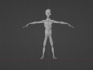Space Alien UFO Sci-fi character Rigged Modelo 3D