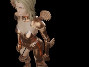 Sexy Female warrior princess lady war girl Rigged Model 3D