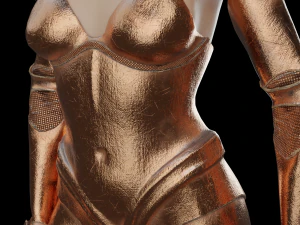 Sexy Female warrior princess lady war girl Rigged 3D Model