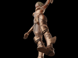 Sexy Female warrior princess lady war girl Rigged Model 3D