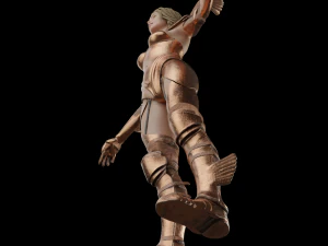 Sexy Female warrior princess lady war girl Rigged 3D Model