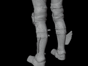 Sexy Female warrior princess lady war girl Rigged Model 3D