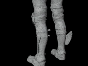 Sexy Female warrior princess lady war girl Rigged 3D Model