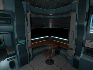 Futuristic chamber Sci-fi simulation Cyber realm High-tech room 3D Model
