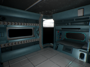 Futuristic chamber Sci-fi simulation Cyber realm High-tech room 3D Model
