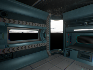 Futuristic chamber Sci-fi simulation Cyber realm High-tech room 3D Model