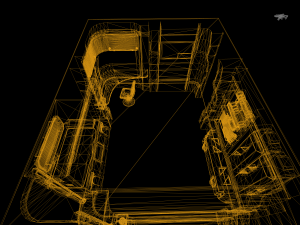 Futuristic chamber Sci-fi simulation Cyber realm High-tech room 3D Model