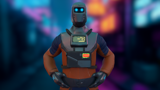 Sci-fi Futuristic character Cybernetic Cyberpunk hero Modèle 3D .c4d .max .obj .3ds .fbx .stl .blend 