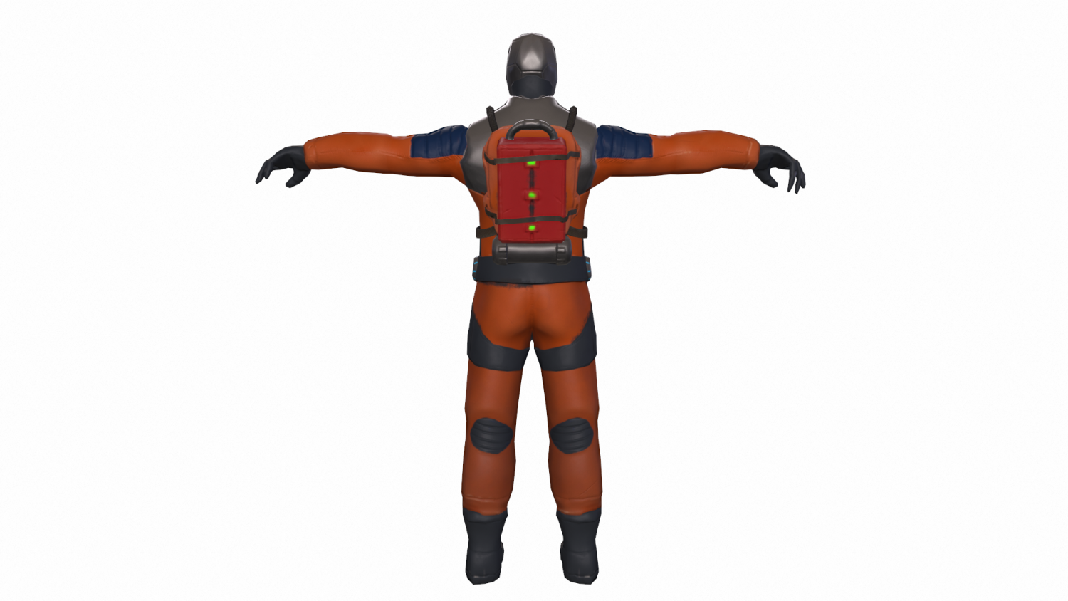 Futuristic man 3D Model