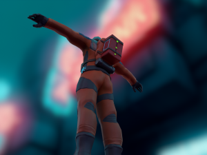 Sci-fi Futuristic character Cybernetic Cyberpunk hero Modèle 3D