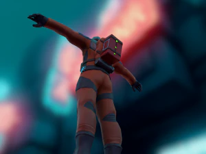 Sci-fi Futuristic character Cybernetic Cyberpunk hero 3D Model