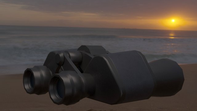 Binoculars Field glasses Optics Spyglasses 3D-Modell .c4d .max .obj .3ds .fbx .stl .blend 