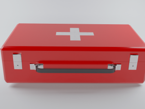 Medical cabinet First aid kit Medication storage Emergency 3D Модель