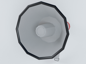 Loudhailer Bullhorn Voice magnifier Speaker Megafon 3D Model
