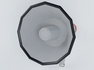 Loudhailer Bullhorn Ampliador de voz Alto-falante Megafon Modelo 3D