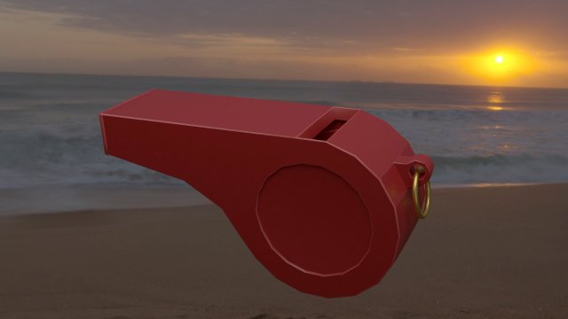 Whistler Signal device Warning device 3D Model .c4d .max .obj .3ds .fbx .stl .blend 