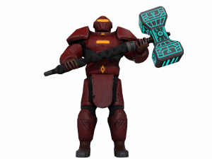 Futuristic hitman hunter assassin cyborg killer Sci-fi Low-poly 3D Model