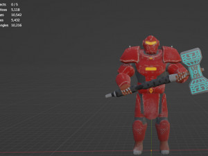 Futuristic hitman hunter assassin cyborg killer Sci-fi Low-poly 3D Model