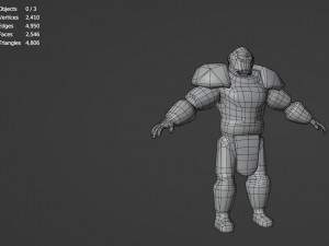 Futuristic hitman hunter assassin cyborg killer Sci-fi Low-poly 3D Model
