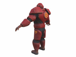Futuristic hitman hunter assassin cyborg killer Sci-fi Low-poly 3D Model