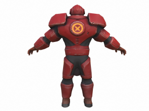 Futuristic hitman hunter assassin cyborg killer Sci-fi Low-poly 3D Model