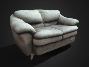 Старый Диван 3D Модель