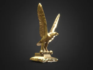 Gold Hawk Statue 3D Model