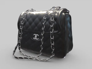 Chanel Leather Bag for Women 3D Model