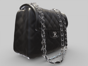 Chanel Leather Bag for Women 3D Model