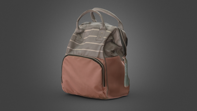 Backpack Photoscan 3D Model .c4d .max .obj .3ds .fbx .stl .blend