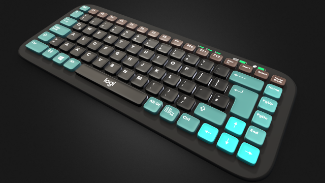 Keyboard 3D Модель .c4d .max .obj .3ds .fbx .stl .blend 