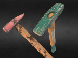Hammer Remeshed 2pcs 3D Model