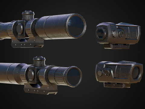 Sniper Rifle AXMC 3D Model