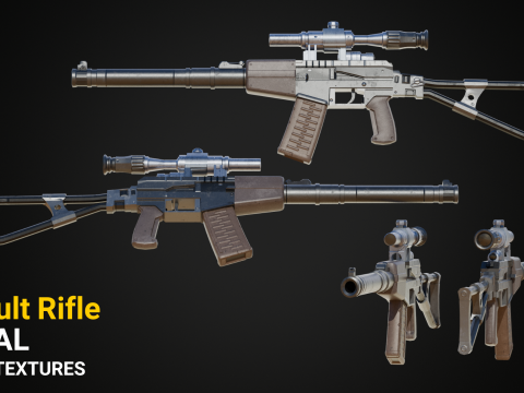 AS VAL ASSUALT Rifle Modelo 3D