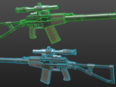 AS VAL ASSUALT Rifle 3D Model