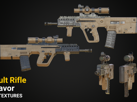 IWI Tavor Assualt Rifle Modelo 3D