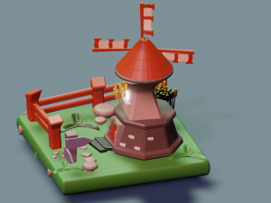 Mill house 3D Model