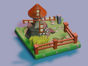 Mill house 3D Модель