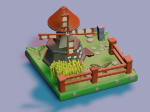 Mill house 3D Model