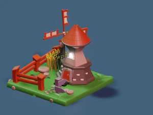Mill house 3D Model