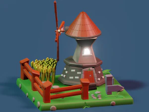 Mill house 3D Model