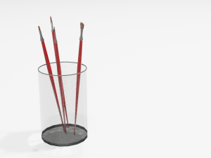 Paint brush or tool holder - max 28 brushes by ATree, Download free STL  model