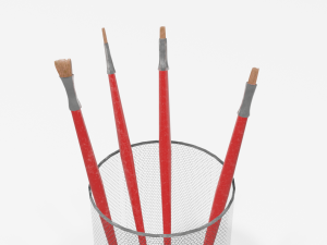Realistic Brushes pot 3D 模型